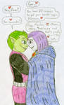 Valentine - Beast Boy and Raven by Jose-Ramiro