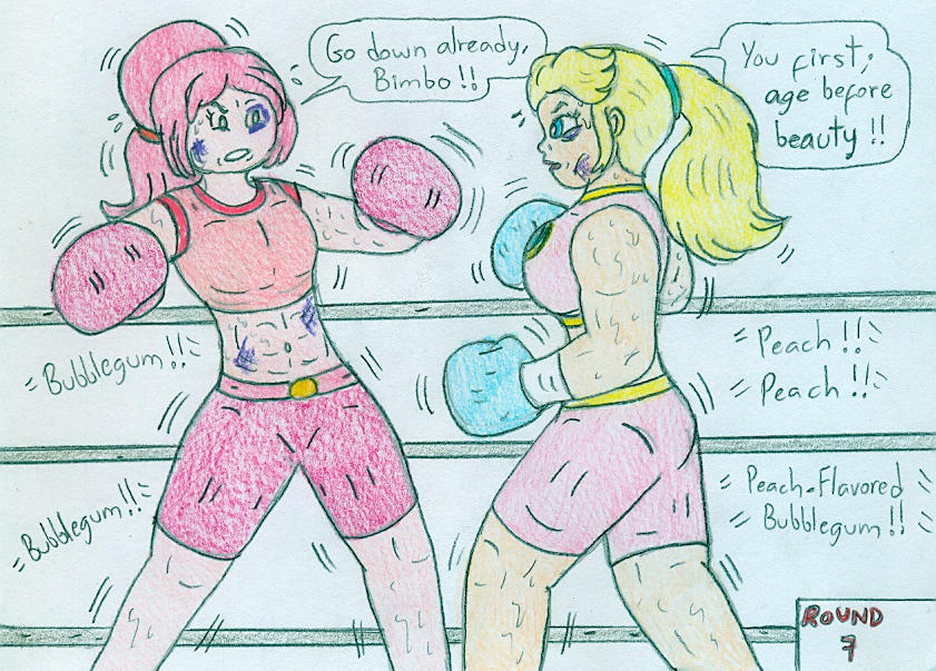 Boxing Princesses - Peach vs Bubblegum by Jose-Ramiro on DeviantArt