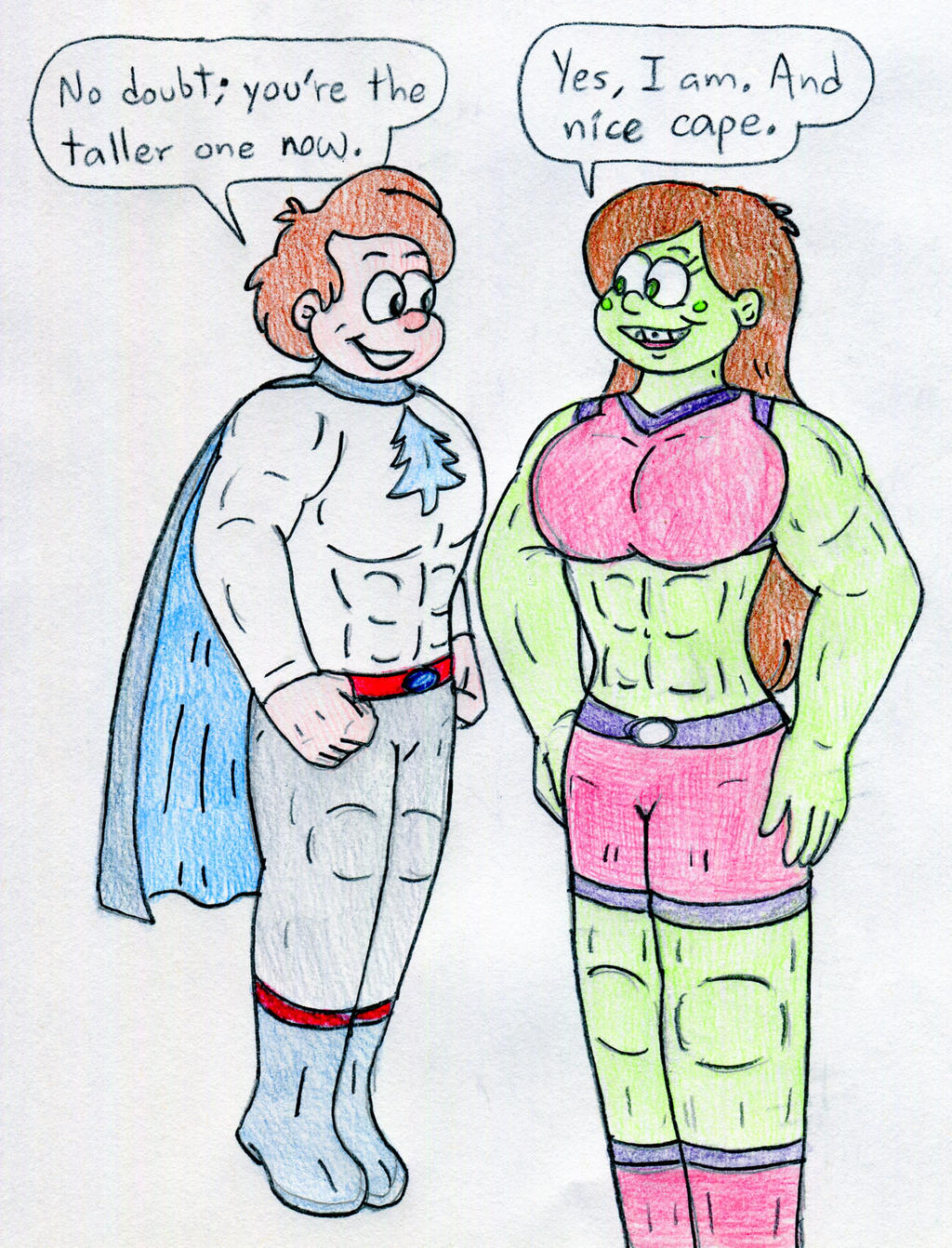 Super and Hulk Pines by Jose-Ramiro on DeviantArt