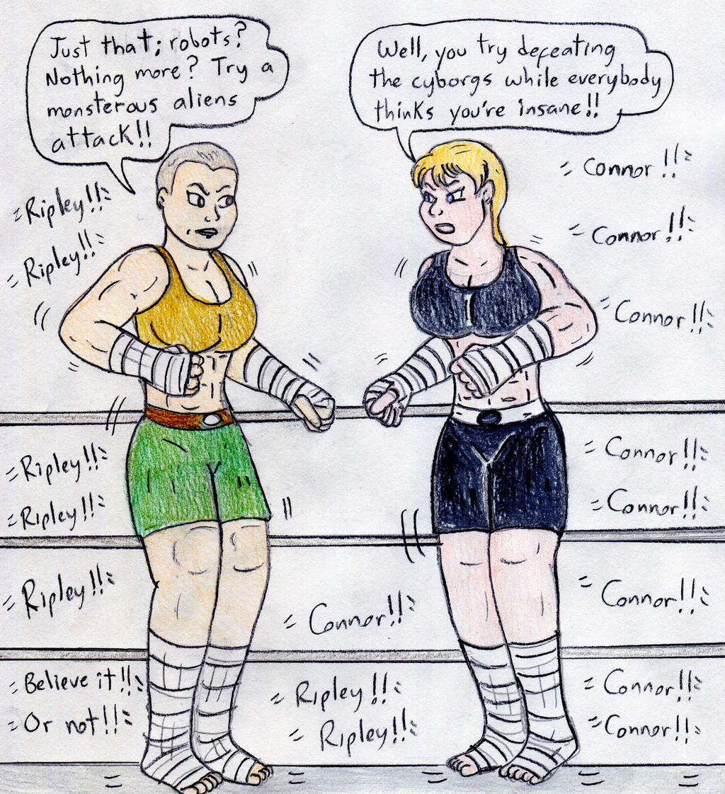 Kickboxing Ellen Ripley vs Sarah Connor by Jose-Ramiro on DeviantArt