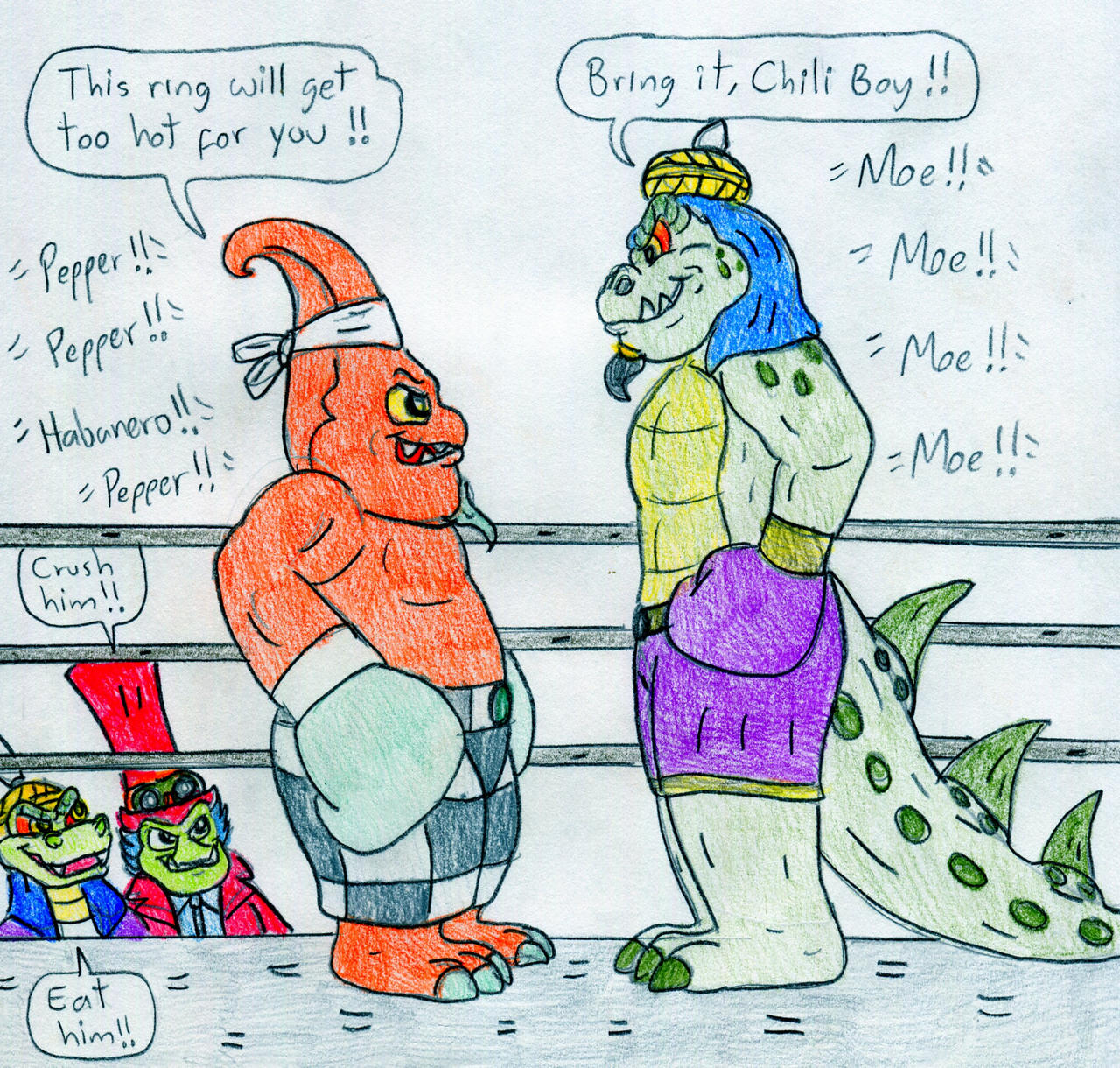 Boxing Chef Pepper Jack vs Komodo Moe by Jose-Ramiro on DeviantArt