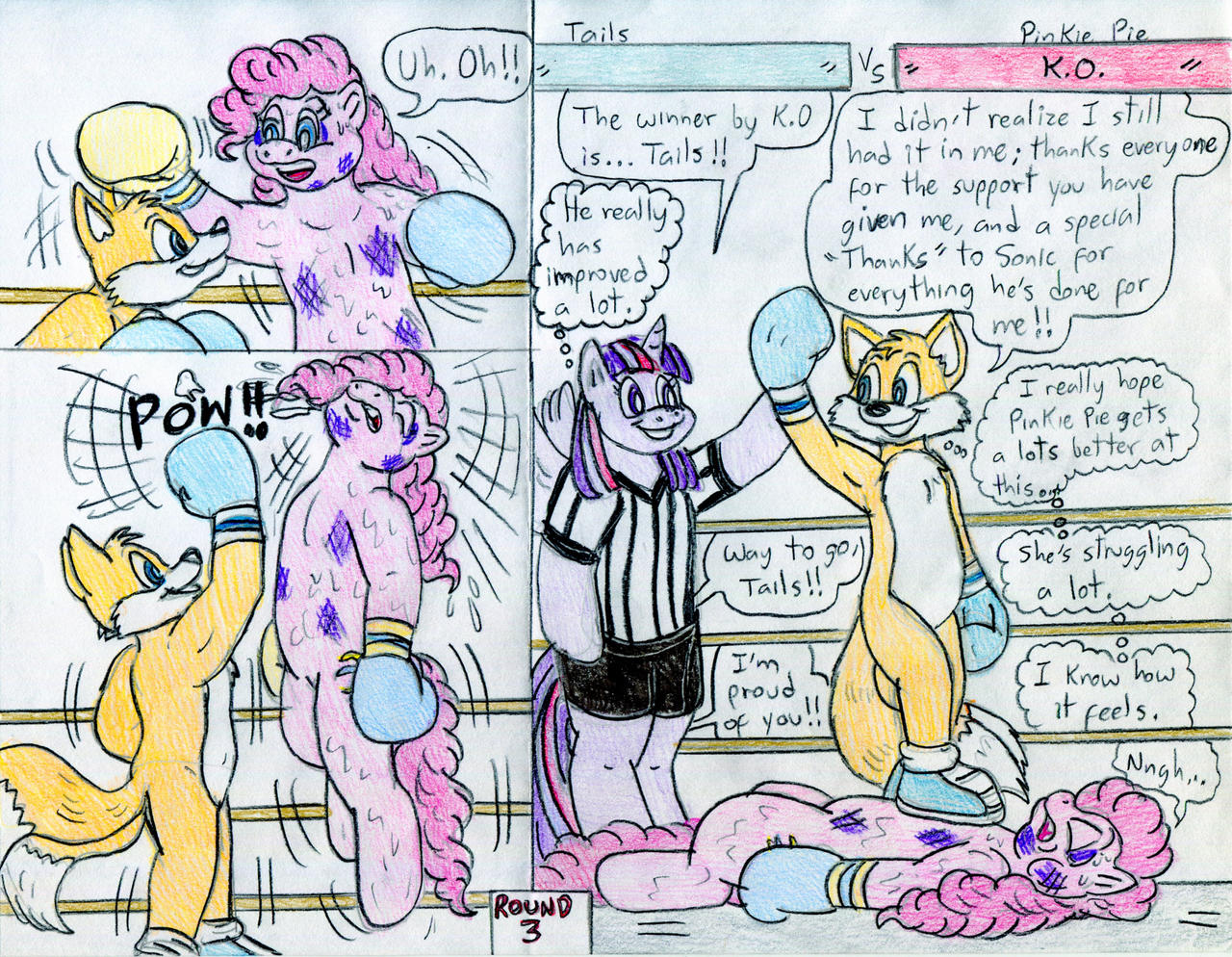 Deviantart Tails Boxing Boxing Tails vs Pinkie Pie by Jose-Ramiro on DeviantArt