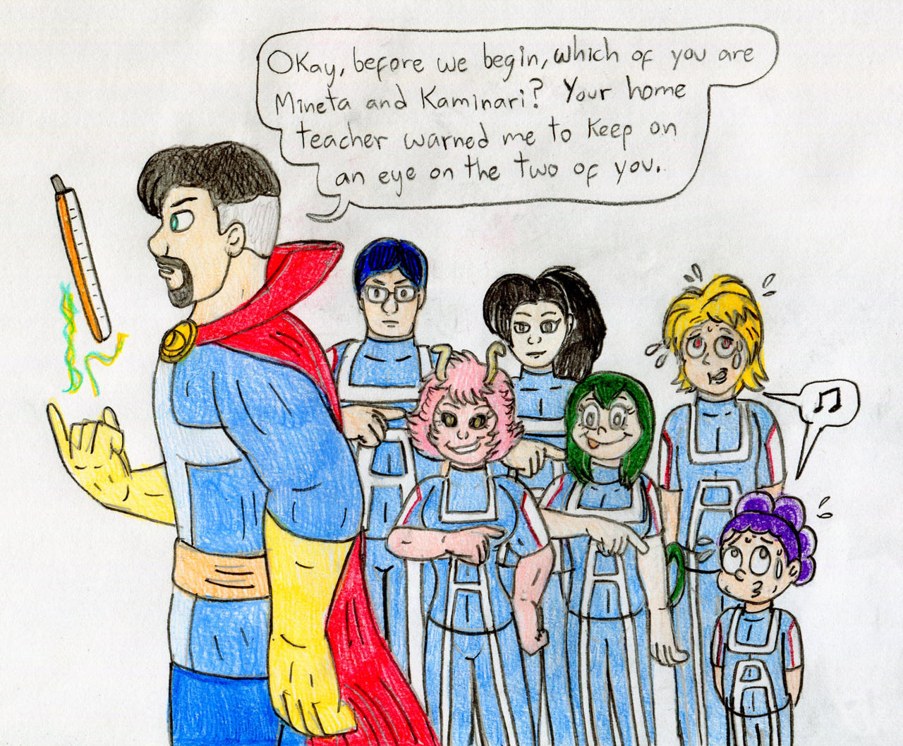 picture My Hero Academia Doctor Strange mha mystical defense class by jose