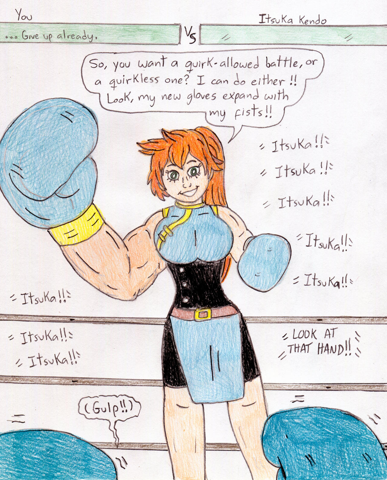 Boxing You vs Itsuka Kendo by Jose-Ramiro on DeviantArt