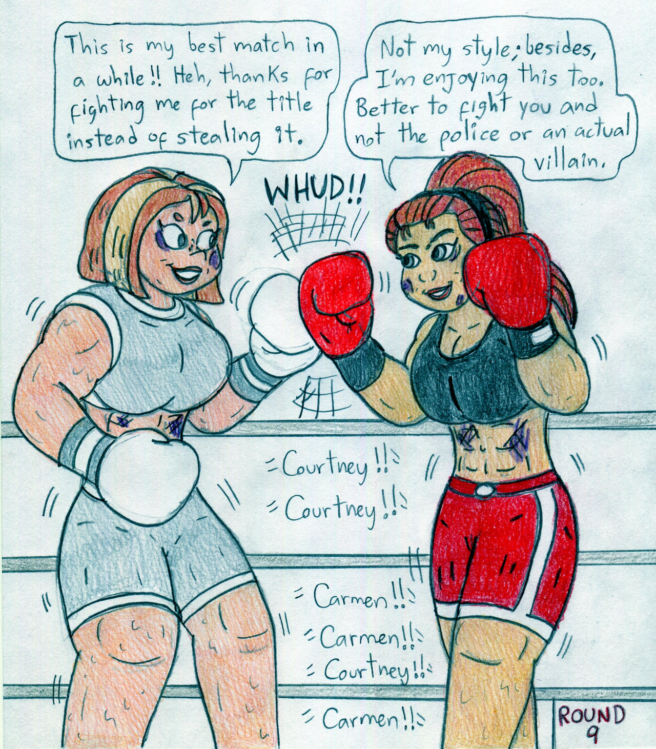 Jose Ramiro Coutney Boxing Courtney vs Carmen Sandiego (2019) by Jose-Ramiro on DeviantArt