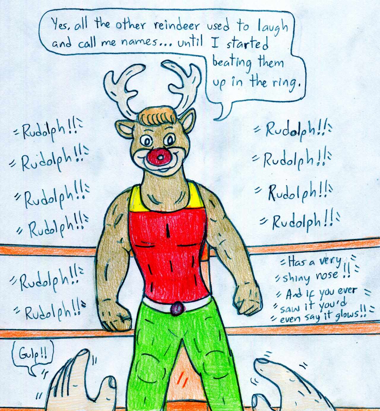 Wrestling You vs Rudolph by Jose-Ramiro on DeviantArt