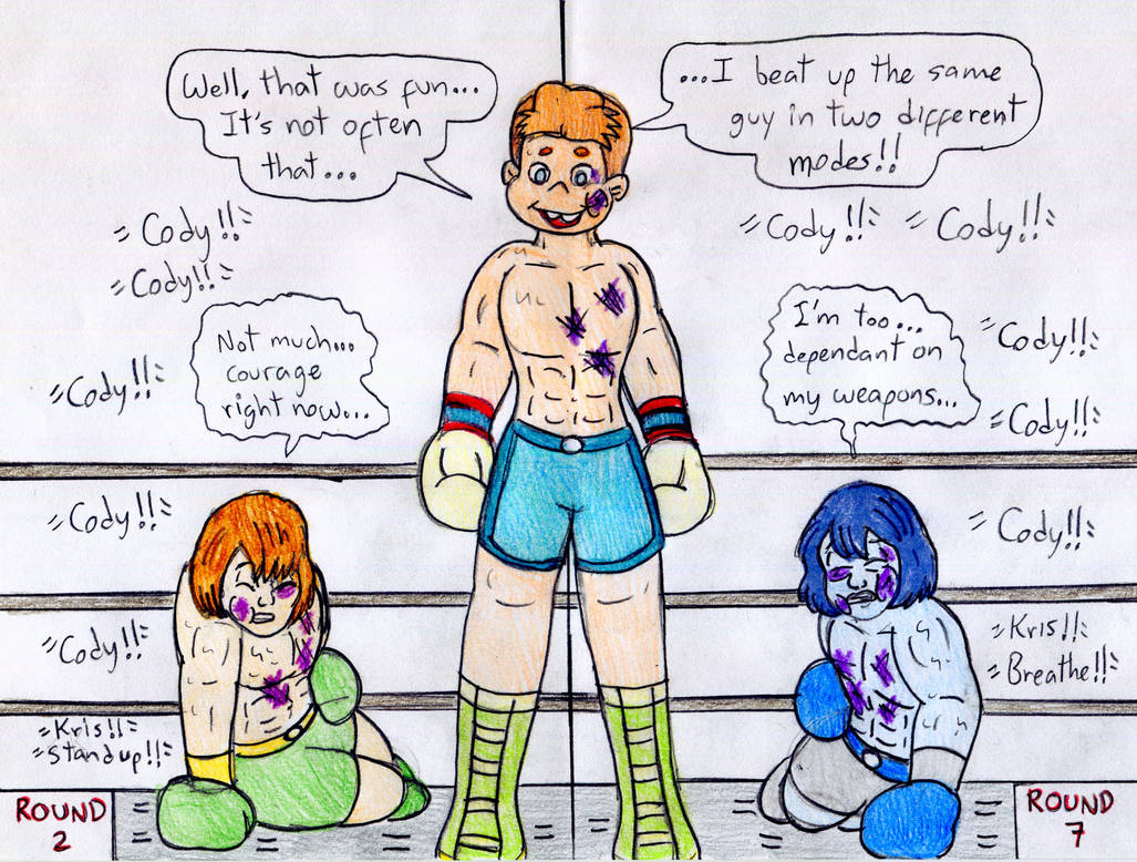 Boxing Cody vs Kris - Deltarune - by Jose-Ramiro on DeviantArt