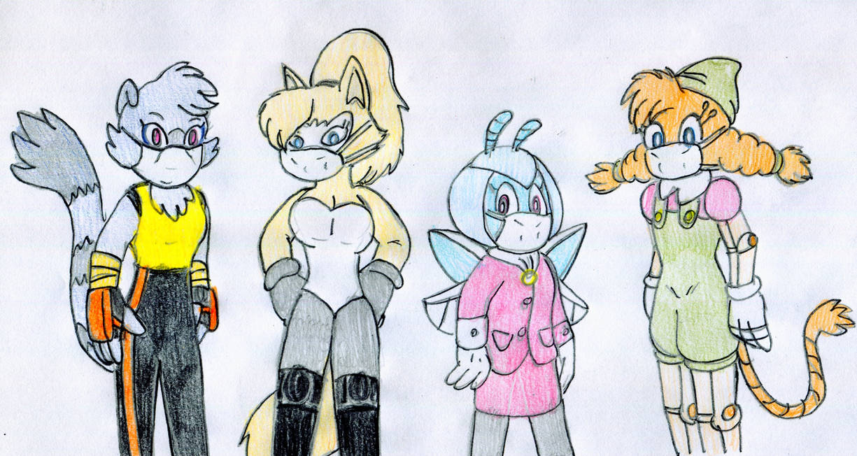 Jose Ramiro Deviantart Sonic Masked Sonic Girls by Jose-Ramiro on DeviantArt