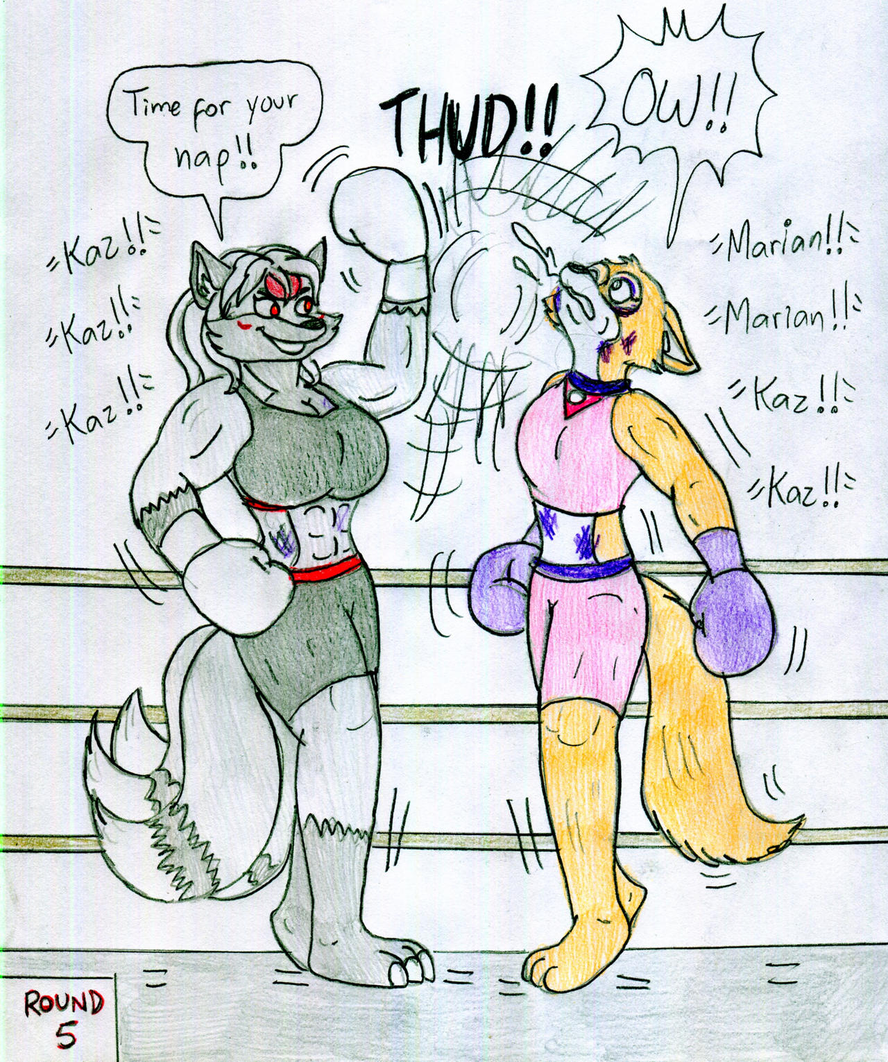 Bed Boxing Deviantart Boxing Kaz vs Marian by Jose-Ramiro on DeviantArt