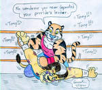 Wrestling Tony vs Makunga by Jose-Ramiro