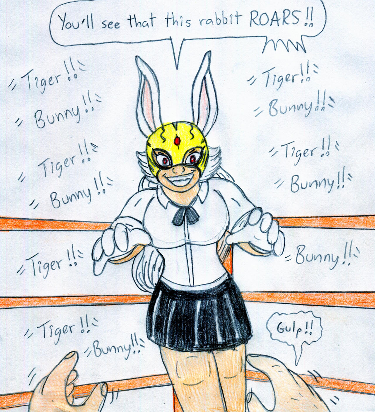 Wrestling You vs Tiger Bunny - Mirko - by Jose-Ramiro on DeviantArt