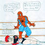 Wrestling Spidey and Mary Jane