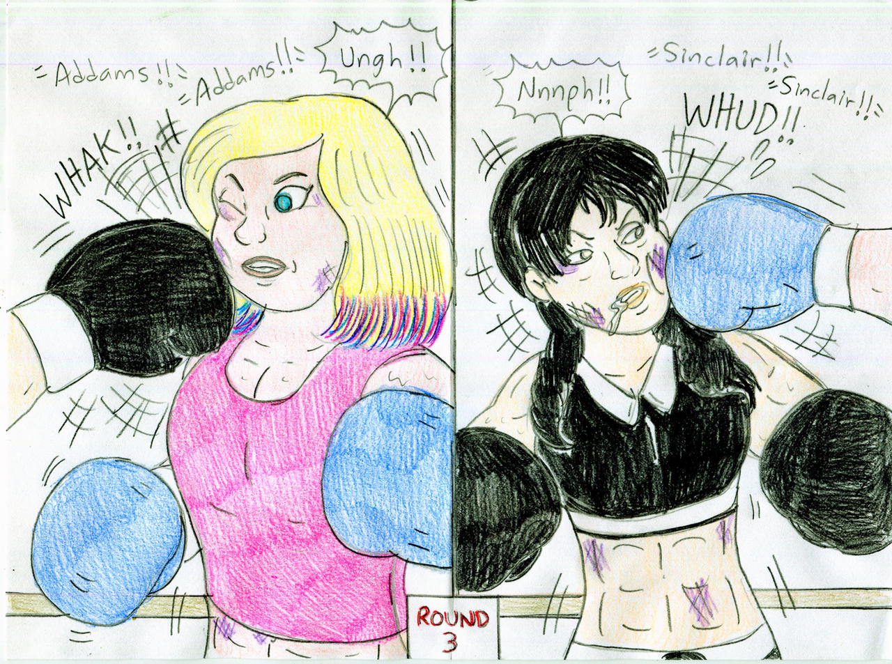 Boxing Wednesday vs Enid by Jose-Ramiro on DeviantArt