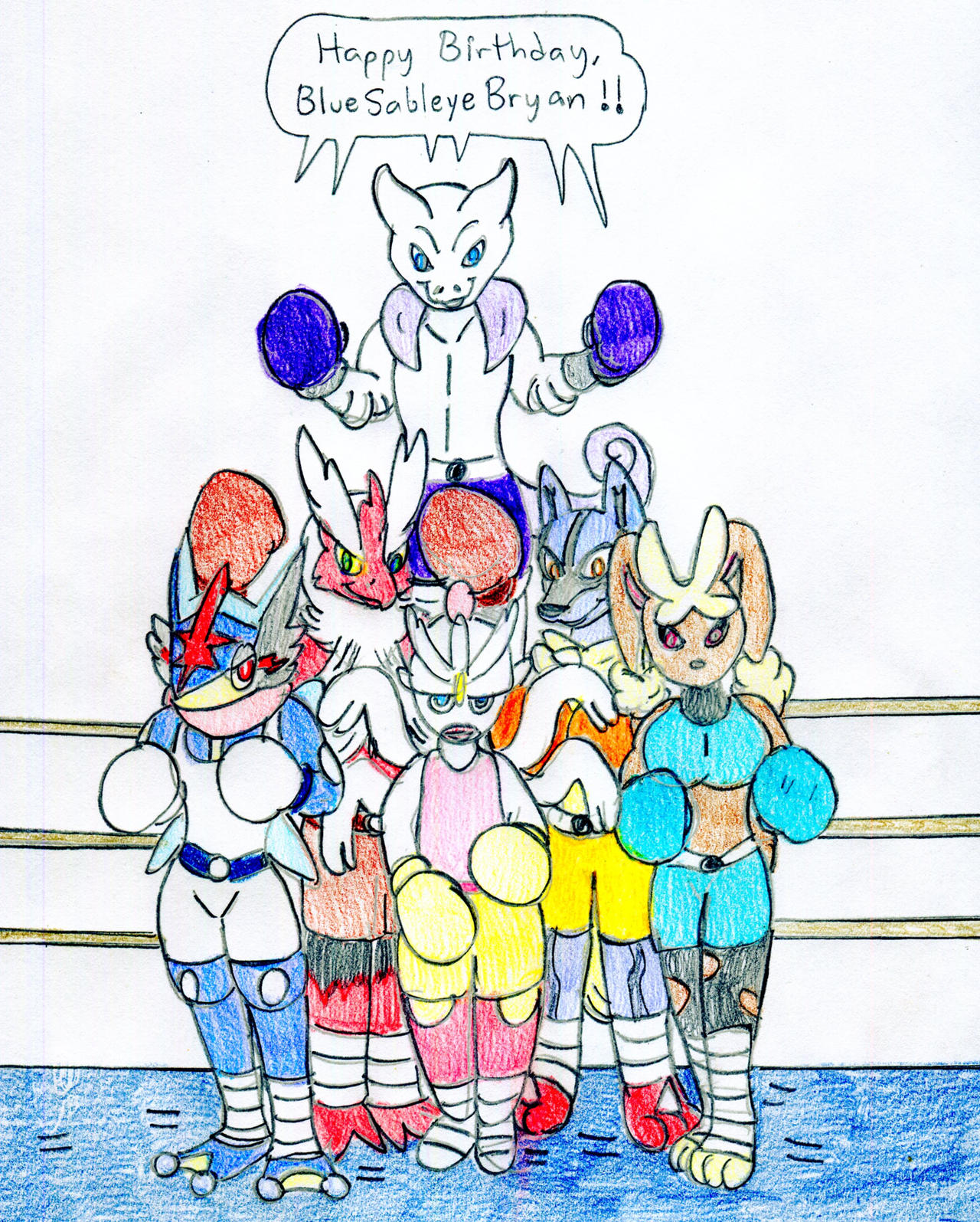Boxing Bl Boxing and Bday - BlueSableyeBryan by Jose-Ramiro on DeviantArt