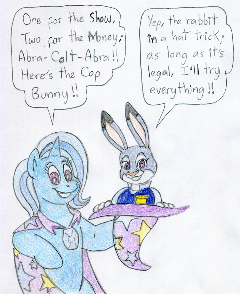 Trixie's Magical Hat and Judy Hopps by Jose-Ramiro on DeviantArt