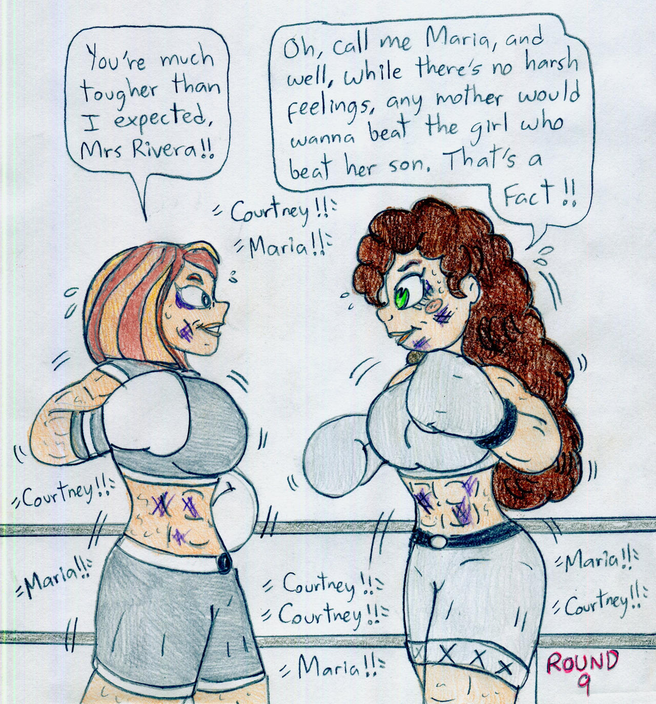 Jose Ramiro Coutney Boxing Courtney vs Maria Rivera by Jose-Ramiro on DeviantArt
