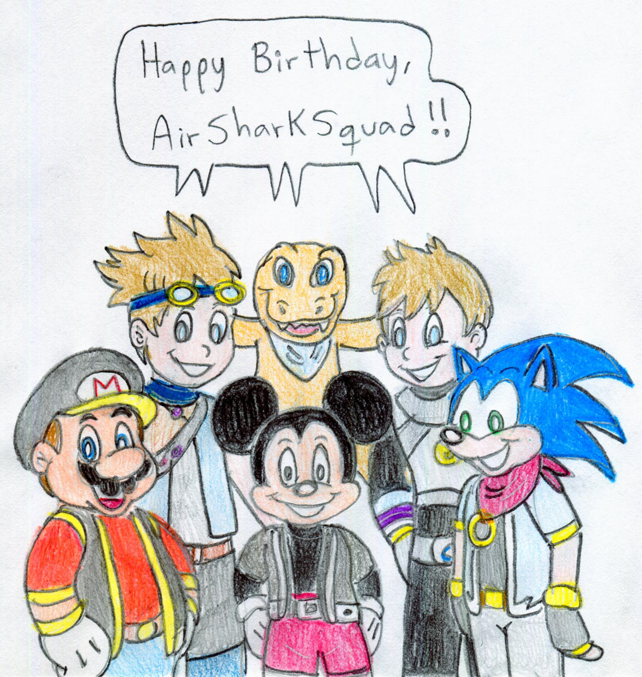 Jose Ramiro Deviantart Sonic Bday - AirSharkSquad by Jose-Ramiro on DeviantArt