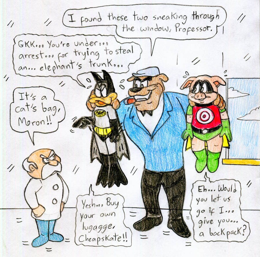 Professor Sheepsbottom Batduck, Decoy, The Professor and Rock Bottom by Jose-Ramiro on DeviantArt