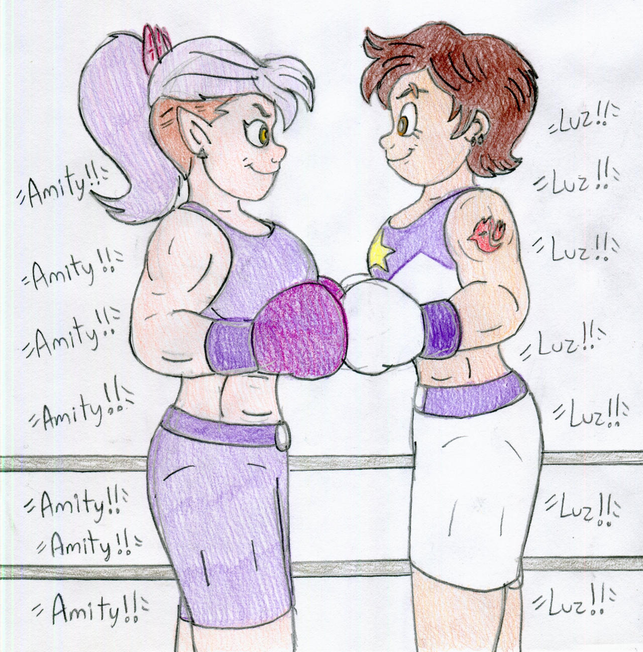 Boxing Luz vs Amity by Jose-Ramiro on DeviantArt