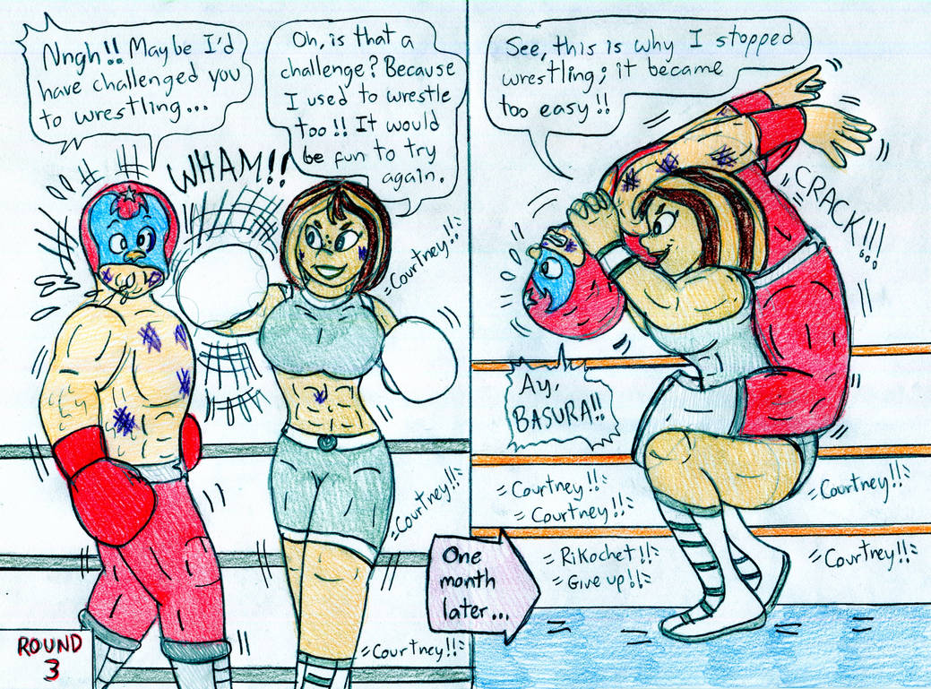 Jose Ramiro Coutney Boxing and Wrestling - Courtney vs Rikochet by Jose-Ramiro on DeviantArt