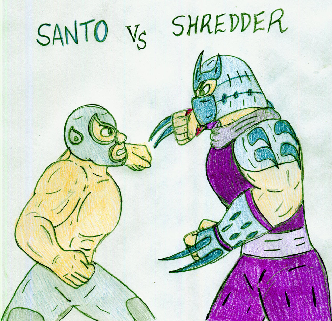 Santo vs Shredder by Jose-Ramiro on DeviantArt