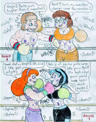 Boxing Gwen and Cody vs Daphne and Velma