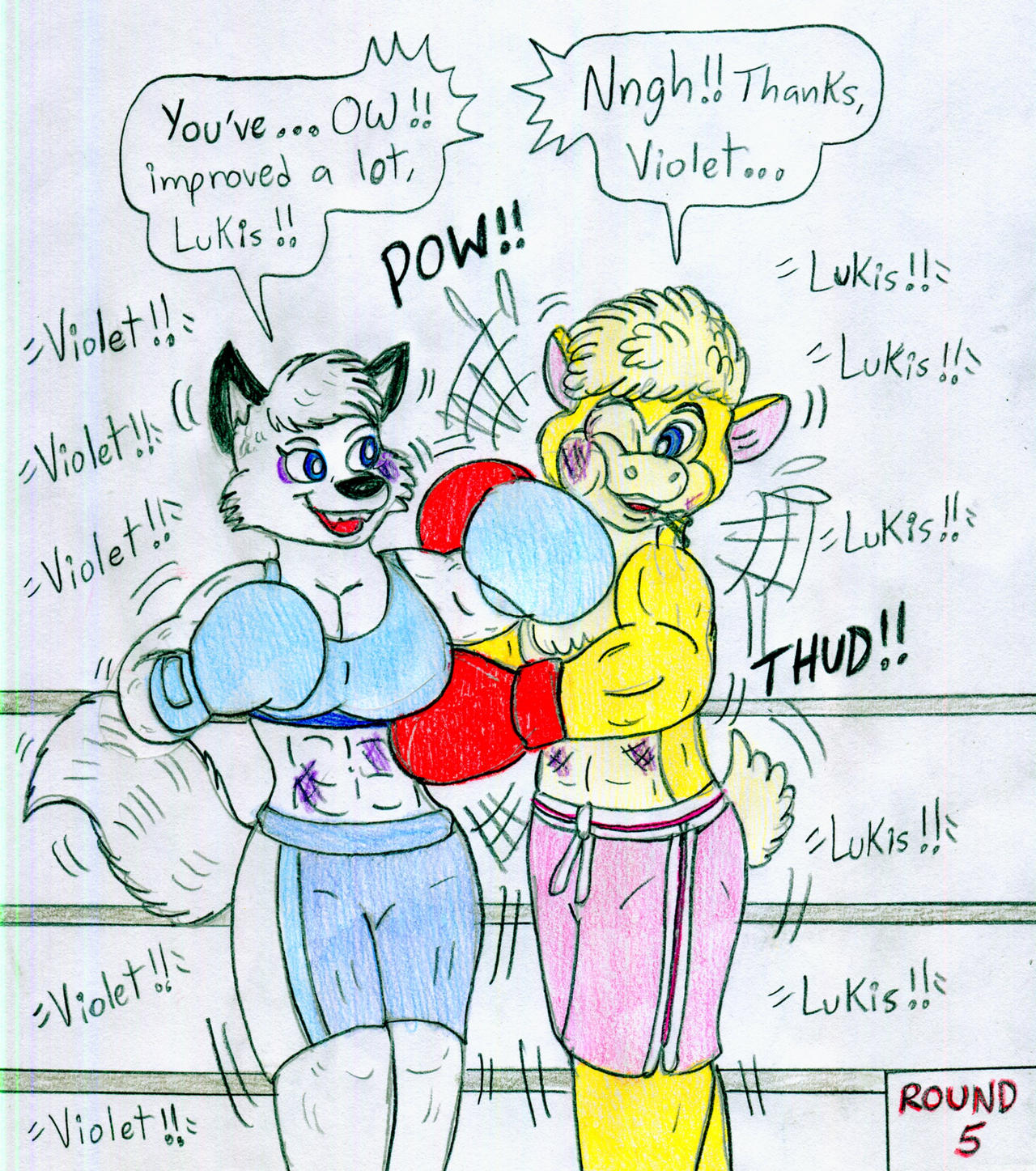 Violet Boxing Boxing Violet vs Lukis -2 by Jose-Ramiro on DeviantArt