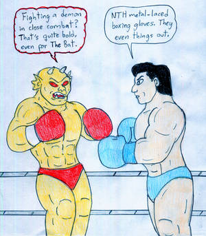 Boxing Bruce Wayne vs Etrigan