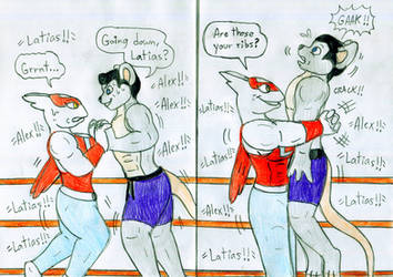 Wrestling Alex vs Latias