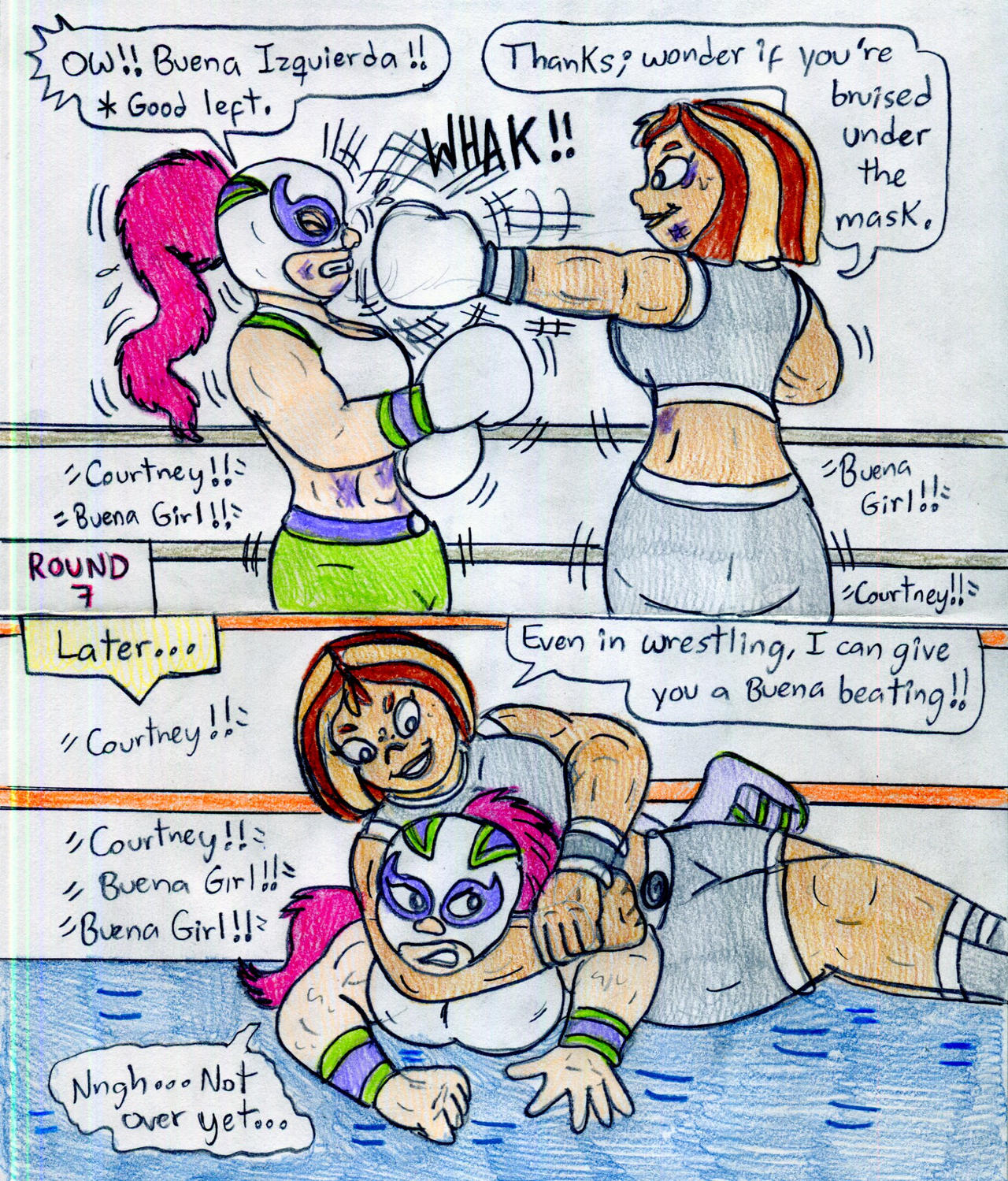 Jose Ramiro Coutney Boxing and Wrestling - Courtney vs Buena Girl by Jose-Ramiro on DeviantArt