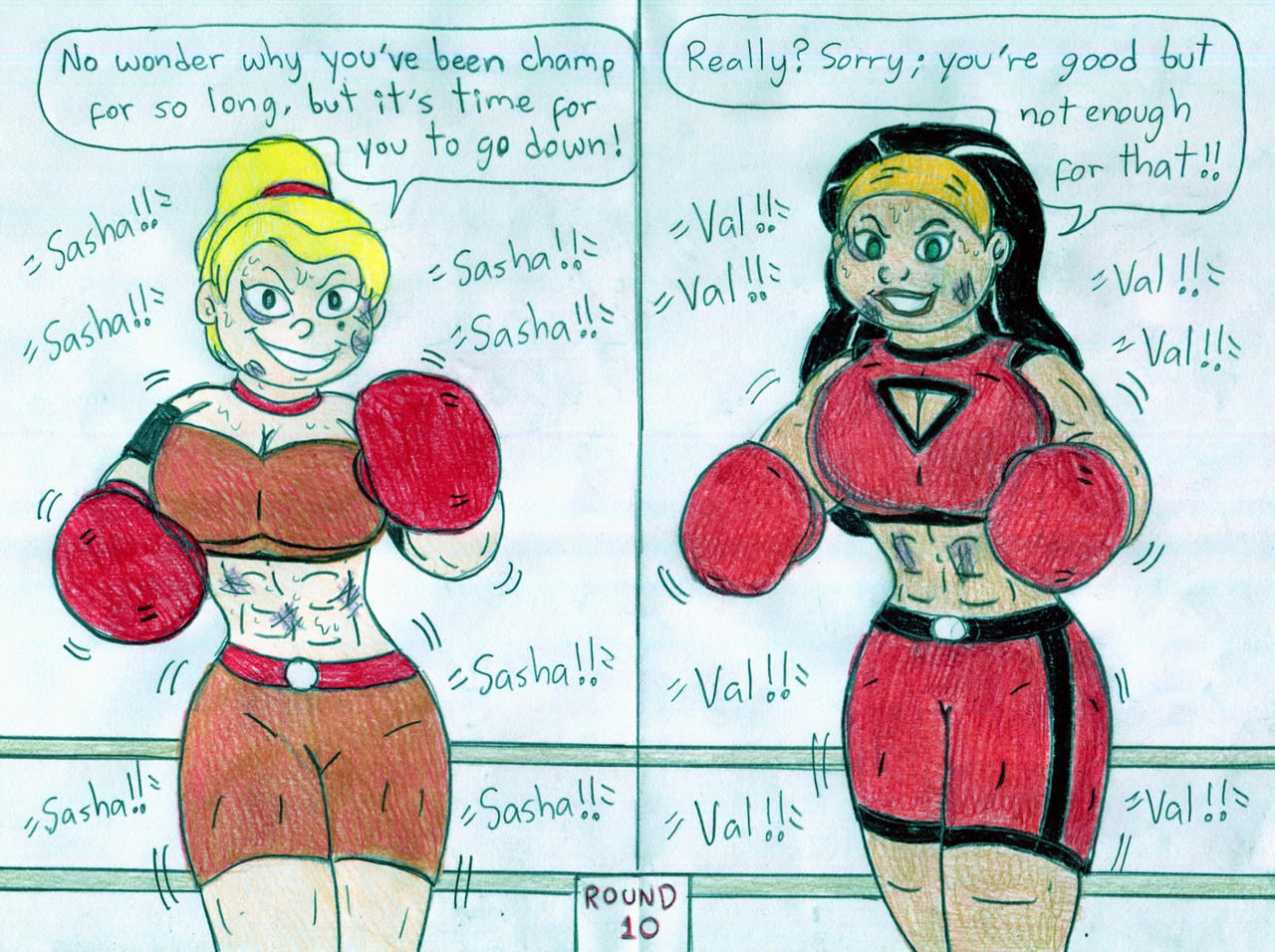 Bed Boxing Deviantart Boxing Valerie vs Sasha by Jose-Ramiro on DeviantArt