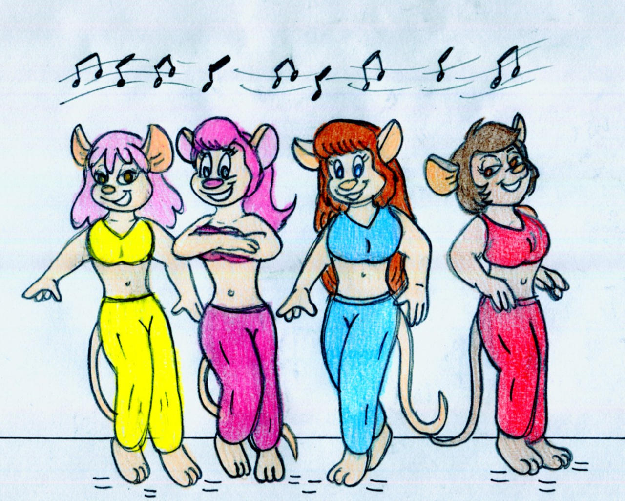 Deviantart Jose Ramiro Flashdance Dancing Mice Girls by Jose-Ramiro on DeviantArt