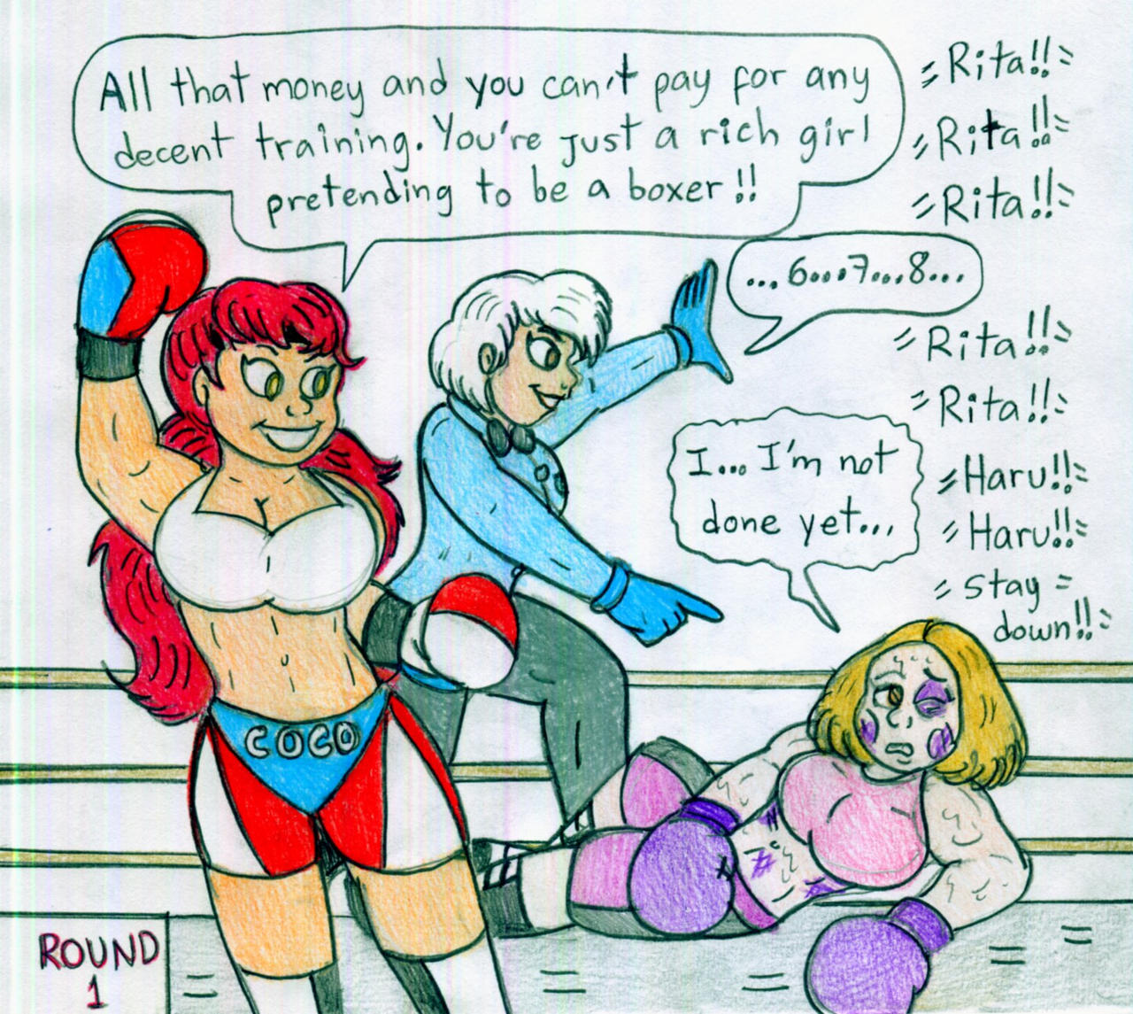 Boxing Rita Coco vs Haru Okumura