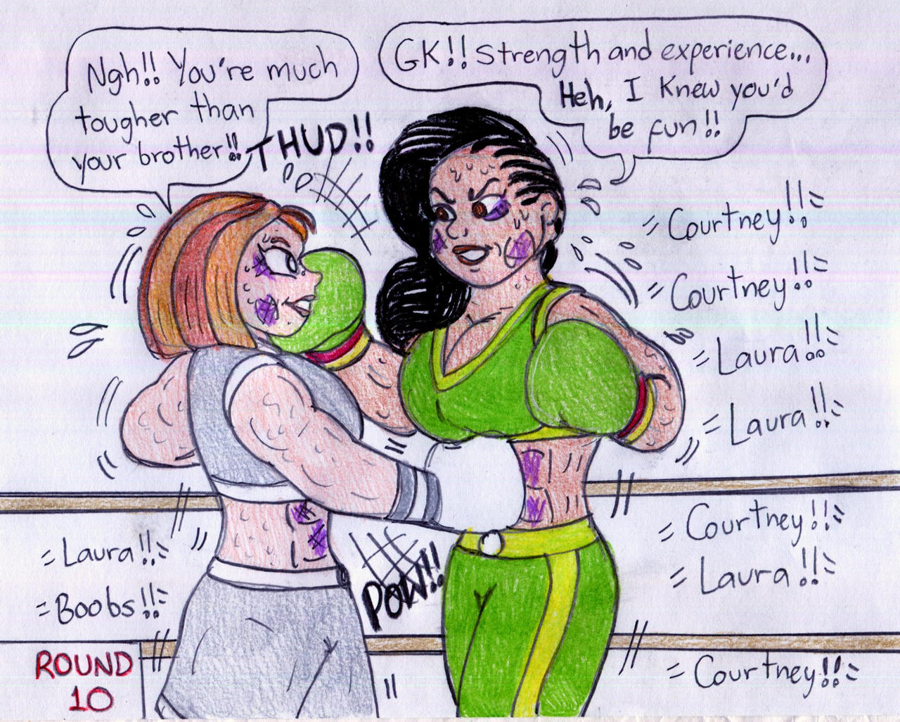 Jose Ramiro Coutney Boxing Courtney vs Laura Matsuda by Jose-Ramiro on DeviantArt