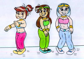 Dancing Molly, Libby and Andrea