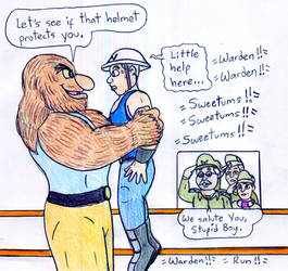 Wrestling Sweetums vs Warden Hodges