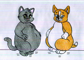 Extralarge Jade Catkin and Roxie