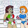 Bikini Boxing - Maria Rivera vs Lois Griffin