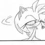 Sonic and Amy nosekiss