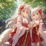 Twin Fox Shrine Maidens