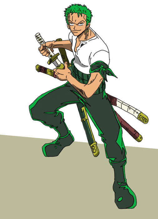 Roronoa Zoro Standard Pose by airlobster on DeviantArt