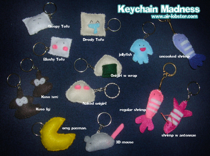 Keychains from airlobster.com