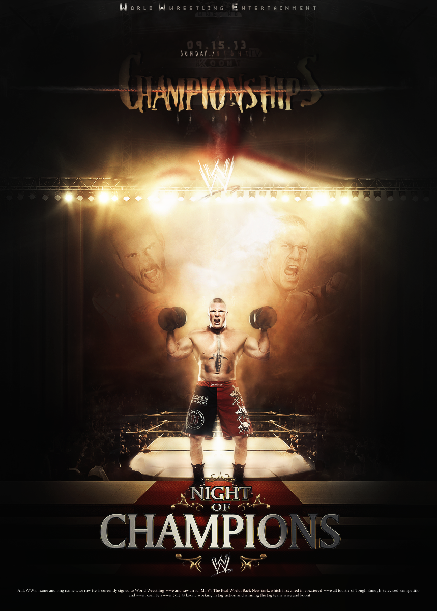 Poster night of champions 2013