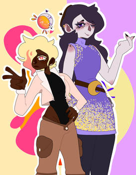 Sun and moon