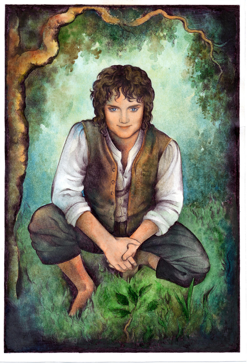 Frodo Deviantart Draw Frodo Smile by ebe-kastein on DeviantArt