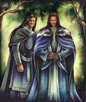 Aragorn and Eldarion by ebe-kastein