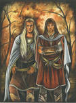 Aragorn and Haldir
