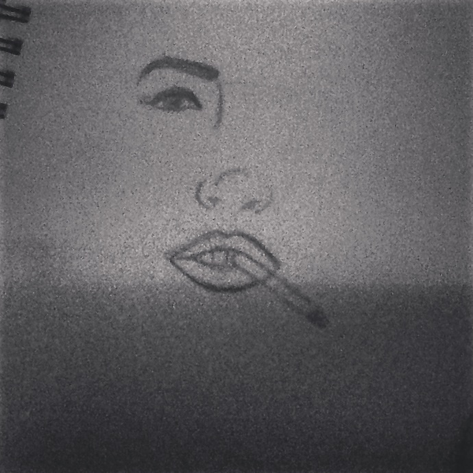 Lindsay Lohan Drawing WIP