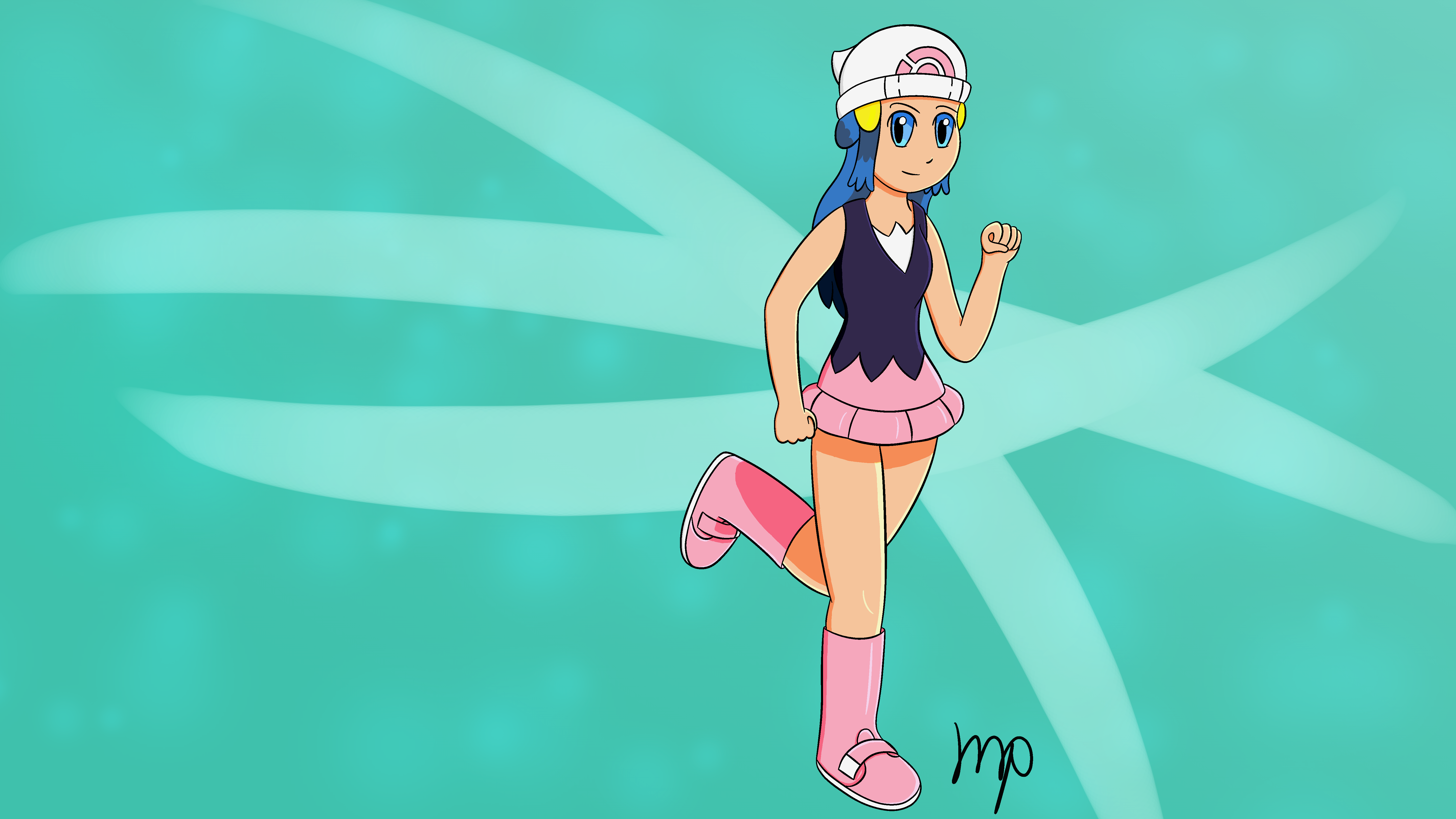 Pokemon anime - Dawn (Sun and Moon style) by LukasThadeuART on DeviantArt