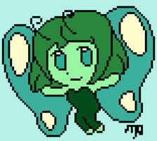 Pixelated Chibi Butterfly OC